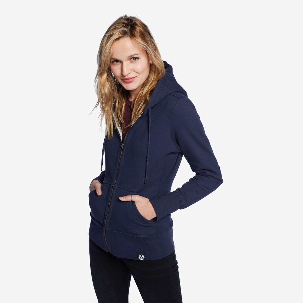 American Giant Classic Full Zip Hoodie Navy